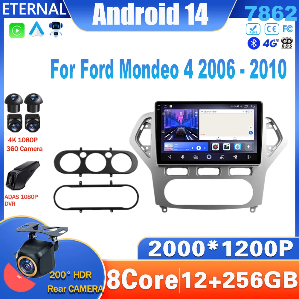 Android 14 Car Radio For Ford Mondeo 4 2006 - 2010 Multimedia Video Player Navigation Carplay 4G WIFI NO 2Din DVD Head Unit BT
Android 14 Car Radio For Ford Mondeo 4 2006 - 2010 Multimedia Video Player Navigation Carplay 4G WIFI NO 2Din DVD Head Unit BT
