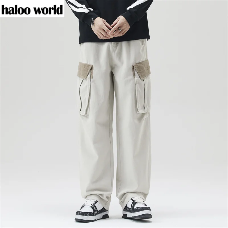 Spring and Autumn Trendy Brand American Retro Heavy Duty Washed Workwear Multiple Bag Straight Leg Pants for Men
Spring and Autumn Trendy Brand American Retro Heavy Duty Washed Workwear Multiple Bag Straight Leg Pants for Men
