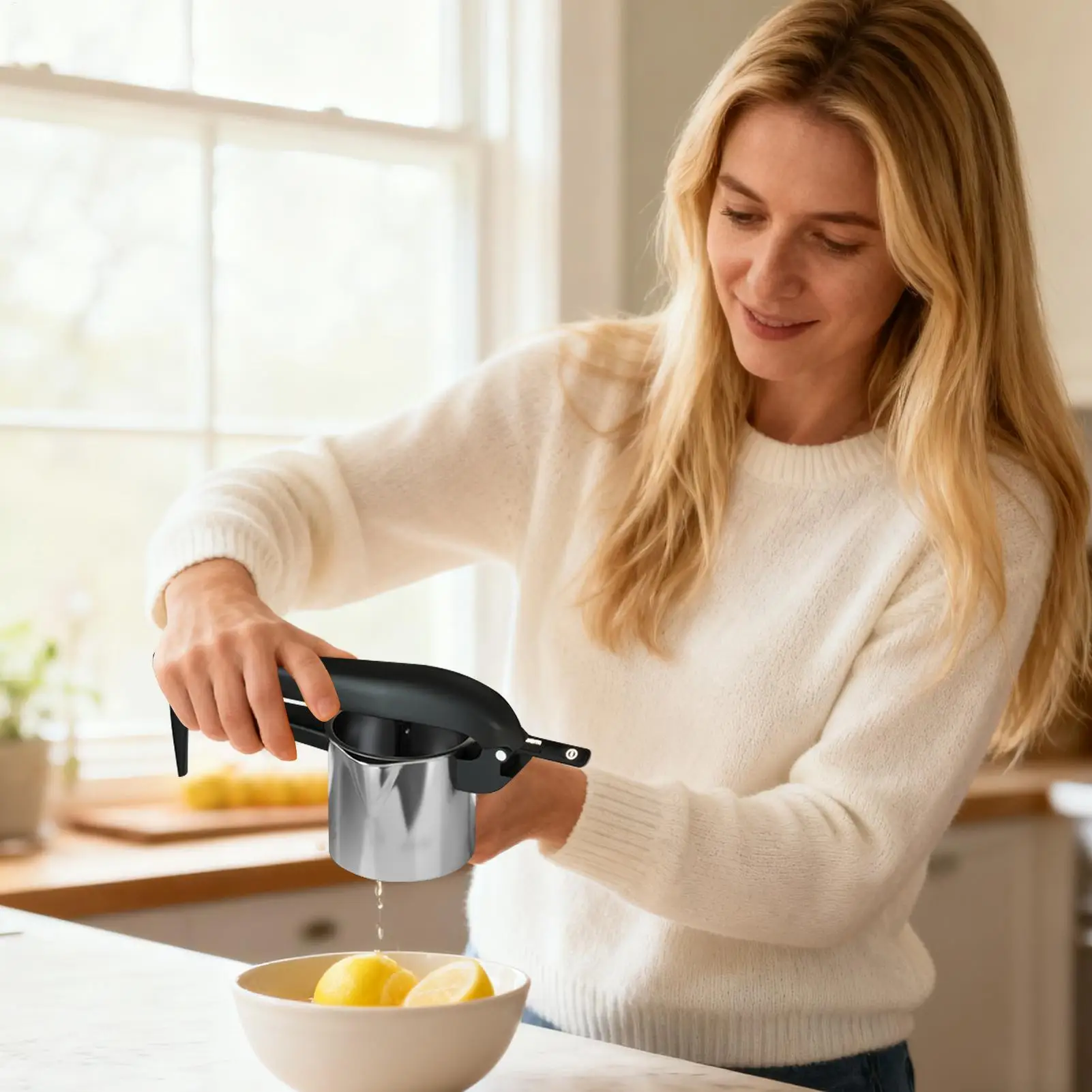 Stainless Steel Food-Grade Citrus Press Lemon Squeezer Citrus Juicer Making For Indoor Home Party Gathering Holiday Festive
Stainless Steel Food-Grade Citrus Press Lemon Squeezer Citrus Juicer Making For Indoor Home Party Gathering Holiday Festive