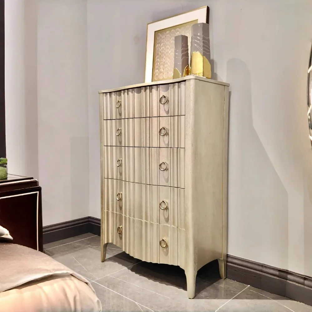 Light luxury solid wood chest, retro bedroom storage cabinet, modern simple storage drawer cabinet
Light luxury solid wood chest, retro bedroom storage cabinet, modern simple storage drawer cabinet
