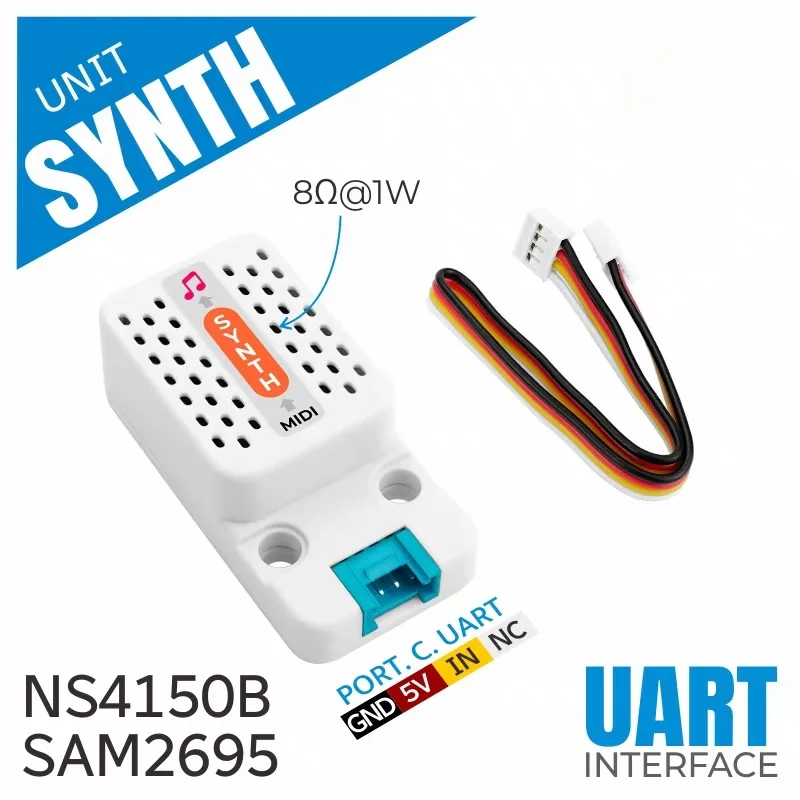 Official M5Stack Unit Synth Audio Synthesis SAM2695 Multi-Channel Sound Output MIDI Protocol
Official M5Stack Unit Synth Audio Synthesis SAM2695 Multi-Channel Sound Output MIDI Protocol