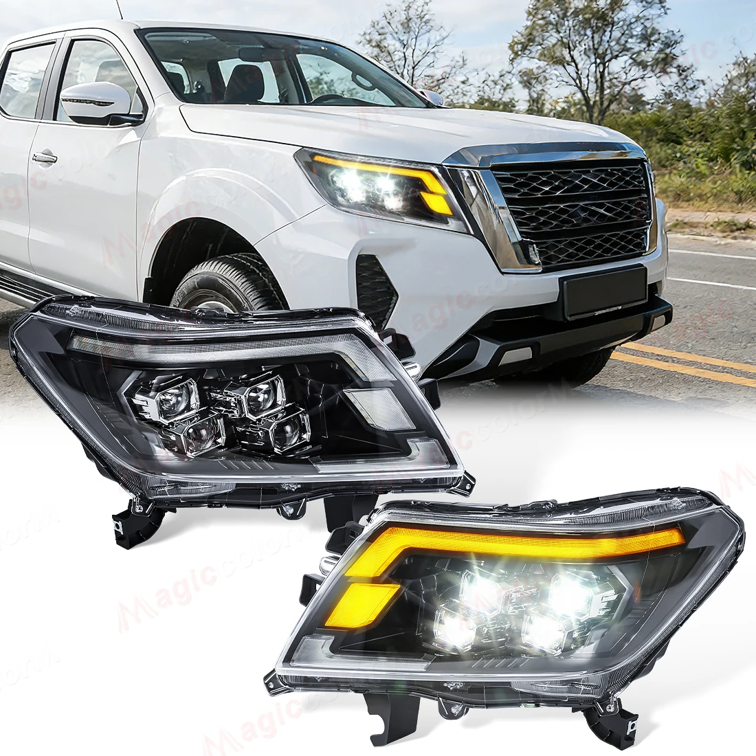 For Nissan Navara 2014 2015 2016 2017 2018 2019 2020 2021 Car Headlights LED Head Lamp Driving Turn Signal Lamp DRL White Yellow
For Nissan Navara 2014 2015 2016 2017 2018 2019 2020 2021 Car Headlights LED Head Lamp Driving Turn Signal Lamp DRL White Yellow
