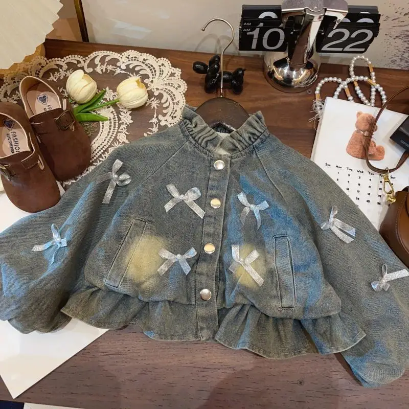 New Arrival Autumn Suit for Girls2025New style children's trendy casual denim two-piece set 
New Arrival Autumn Suit for Girls2025New style children's trendy casual denim two-piece set