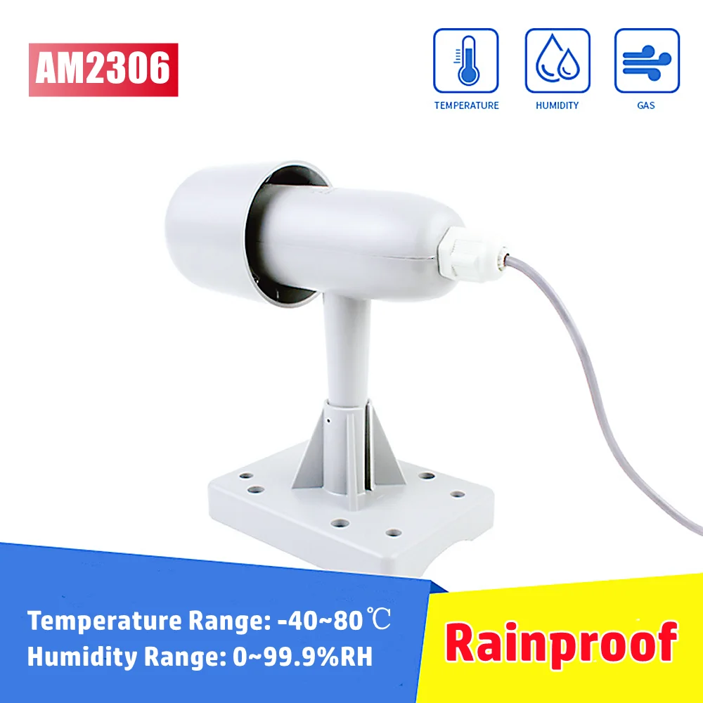 AM2306 Rainproof Temperature Humidity Sensor Outdoor Waterproof Wall Mounted Hygrometer Sensor Temperature Humidity Probe Sensor
AM2306 Rainproof Temperature Humidity Sensor Outdoor Waterproof Wall Mounted Hygrometer Sensor Temperature Humidity Probe Sensor