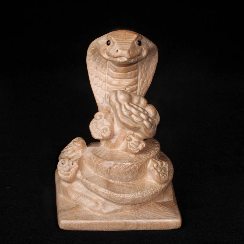 Mahogany Snake Ornament Solid Wood Carving Primary Color Twelve Zodiac Wooden Home Ornament Gift To Friends
Mahogany Snake Ornament Solid Wood Carving Primary Color Twelve Zodiac Wooden Home Ornament Gift To Friends