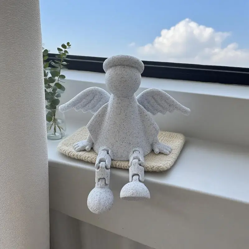 Mini 3D Printed Angel Sitting Figurine Toys with Wing Durable Decoration Ideal Toy for Kids Family Friend Classmates Angel Decor
Mini 3D Printed Angel Sitting Figurine Toys with Wing Durable Decoration Ideal Toy for Kids Family Friend Classmates Angel Decor
