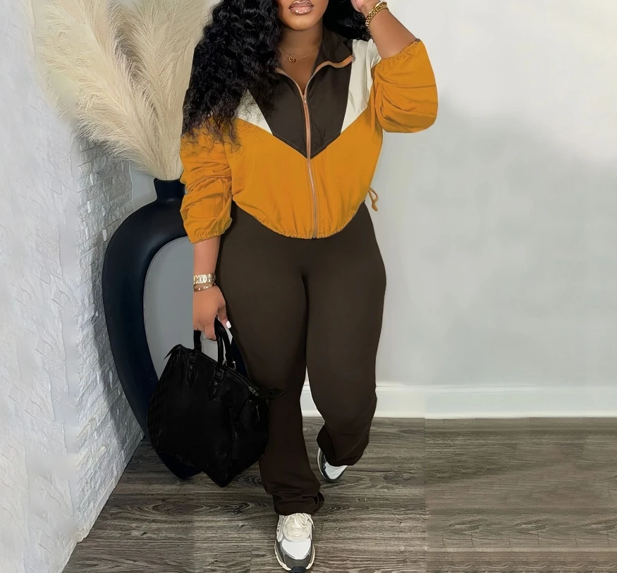 Women's Two Pieces Set Autumn New Fashionable Sweatshirt with Multiple Pockets Lapel Sweatshirt Zipper Jacket Slim Fit Pants Set
Women's Two Pieces Set Autumn New Fashionable Sweatshirt with Multiple Pockets Lapel Sweatshirt Zipper Jacket Slim Fit Pants Set