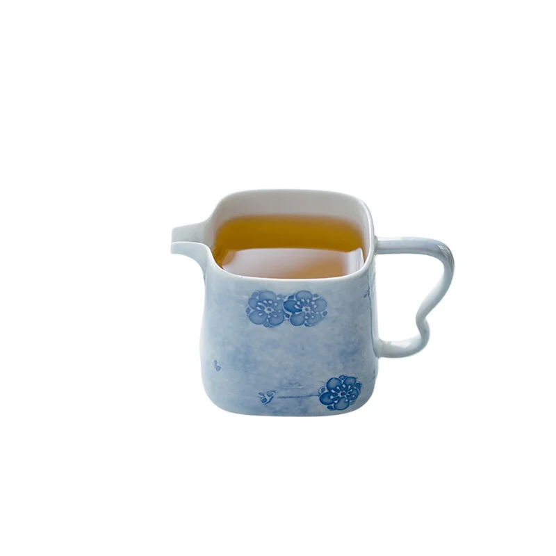 *Pure Hand-painted Fog Blue Cherry Blossom Fair Cup Ceramic Square Tea Set Uniform Tea Cup Creative Kung Fu Tea Set Accessories
*Pure Hand-painted Fog Blue Cherry Blossom Fair Cup Ceramic Square Tea Set Uniform Tea Cup Creative Kung Fu Tea Set Accessories