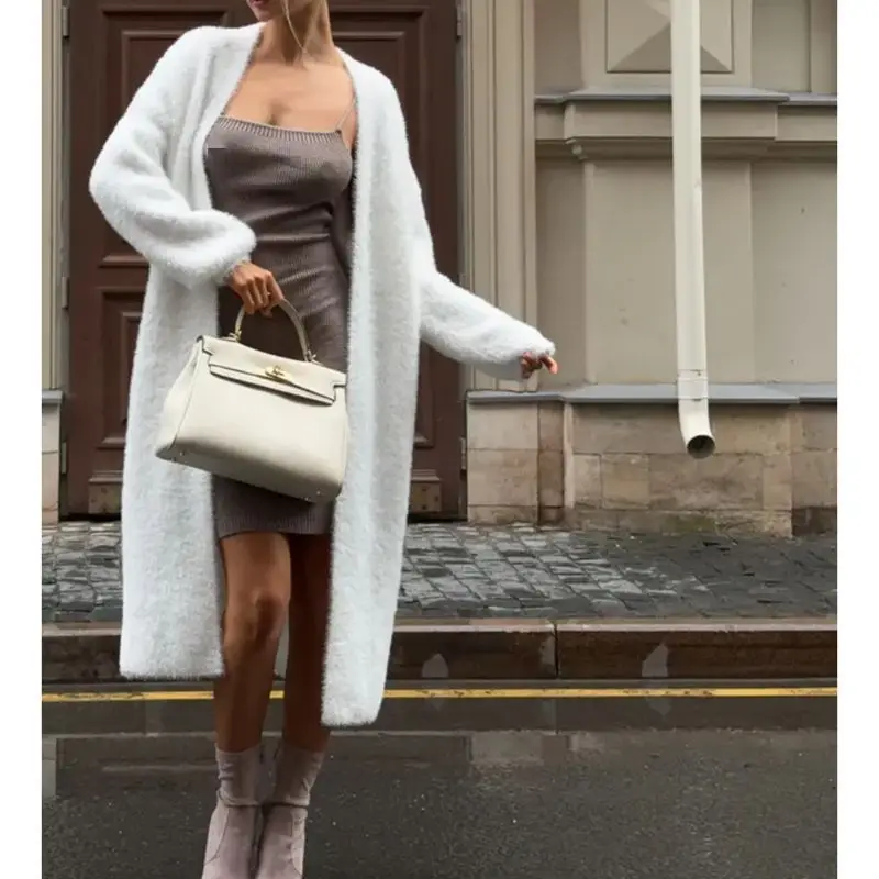 Combhasaki женский шикарный трикотаж из мохера длинный кардиган топы стильный однотонный пушистый свитер с открытым передом и длинными рукавами куртка пальто
Combhasaki женский шикарный трикотаж из мохера длинный кардиган топы стильный однотонный пушистый свитер с открытым передом и длинными рукавами куртка пальто