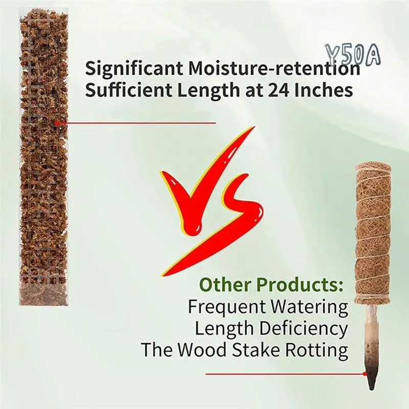 Y50A-Moss Pole For Plants Plant Support Poles Indoor Potted Plant Sticks Support Train Creepers Plants To Grow Upward
Y50A-Moss Pole For Plants Plant Support Poles Indoor Potted Plant Sticks Support Train Creepers Plants To Grow Upward