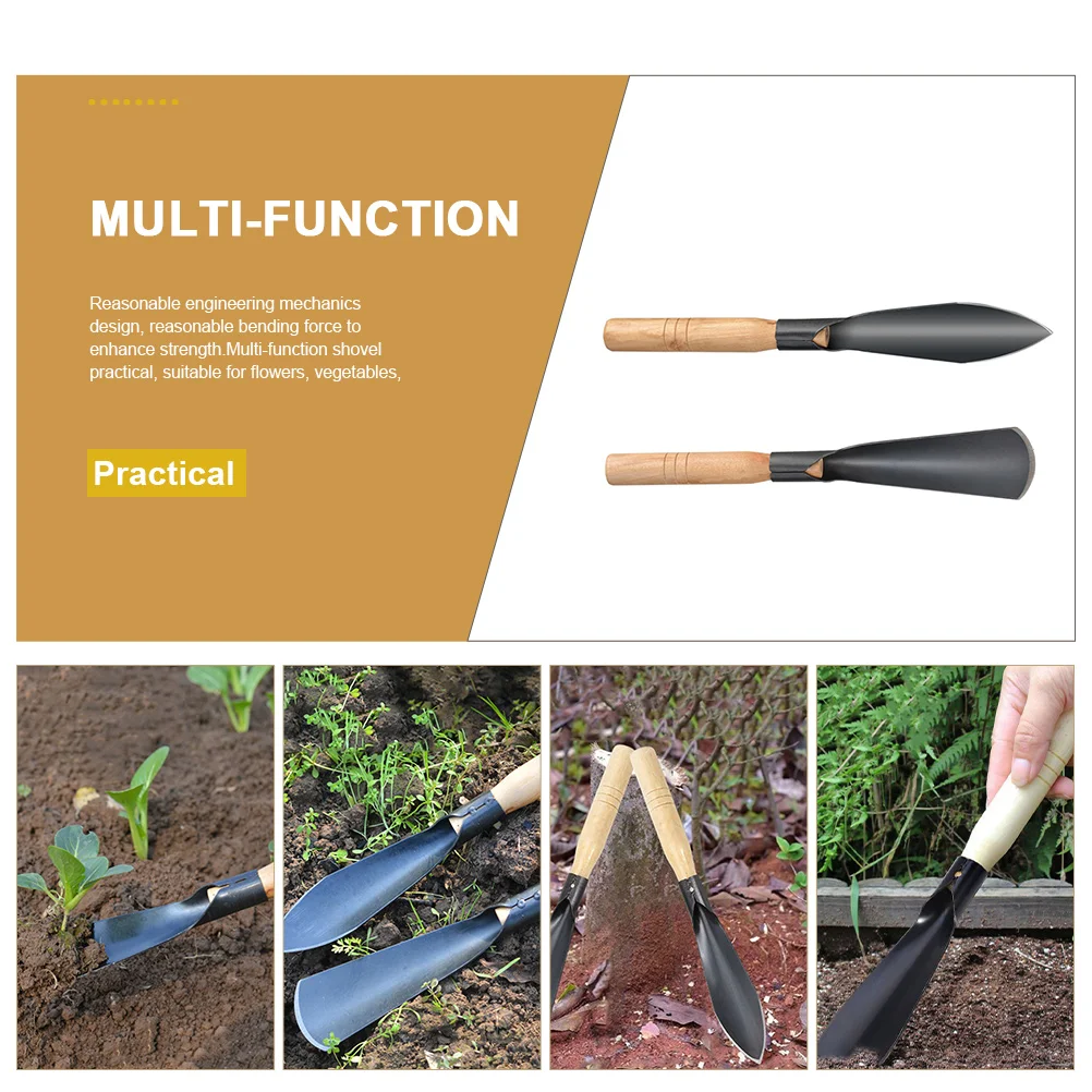 2 pcs Lightweight Gardening Shovels Ergonomic Wooden Handle For Digging Weeding Transplantinggarden Hand Tools Metal Spade
2 pcs Lightweight Gardening Shovels Ergonomic Wooden Handle For Digging Weeding Transplantinggarden Hand Tools Metal Spade