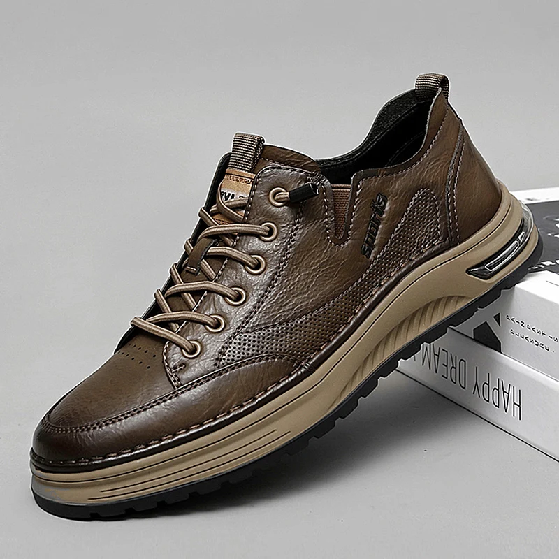 Men Genuine Leather Loafers Trend Flat Casual Shoes For Men Breathable Soft Sole Moccasins Slip-on Soft Leather Driving Shoes
Men Genuine Leather Loafers Trend Flat Casual Shoes For Men Breathable Soft Sole Moccasins Slip-on Soft Leather Driving Shoes