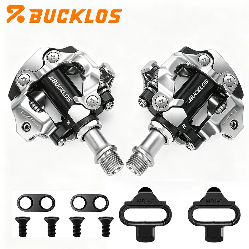 BUCKLOS Self-Locking Bike Pedals for SPD System MTB Pedal Fit M8100 M9100 Ultralight Alloy Anti-Slip Bicycle Clipless Pedal
BUCKLOS Self-Locking Bike Pedals for SPD System MTB Pedal Fit M8100 M9100 Ultralight Alloy Anti-Slip Bicycle Clipless Pedal
