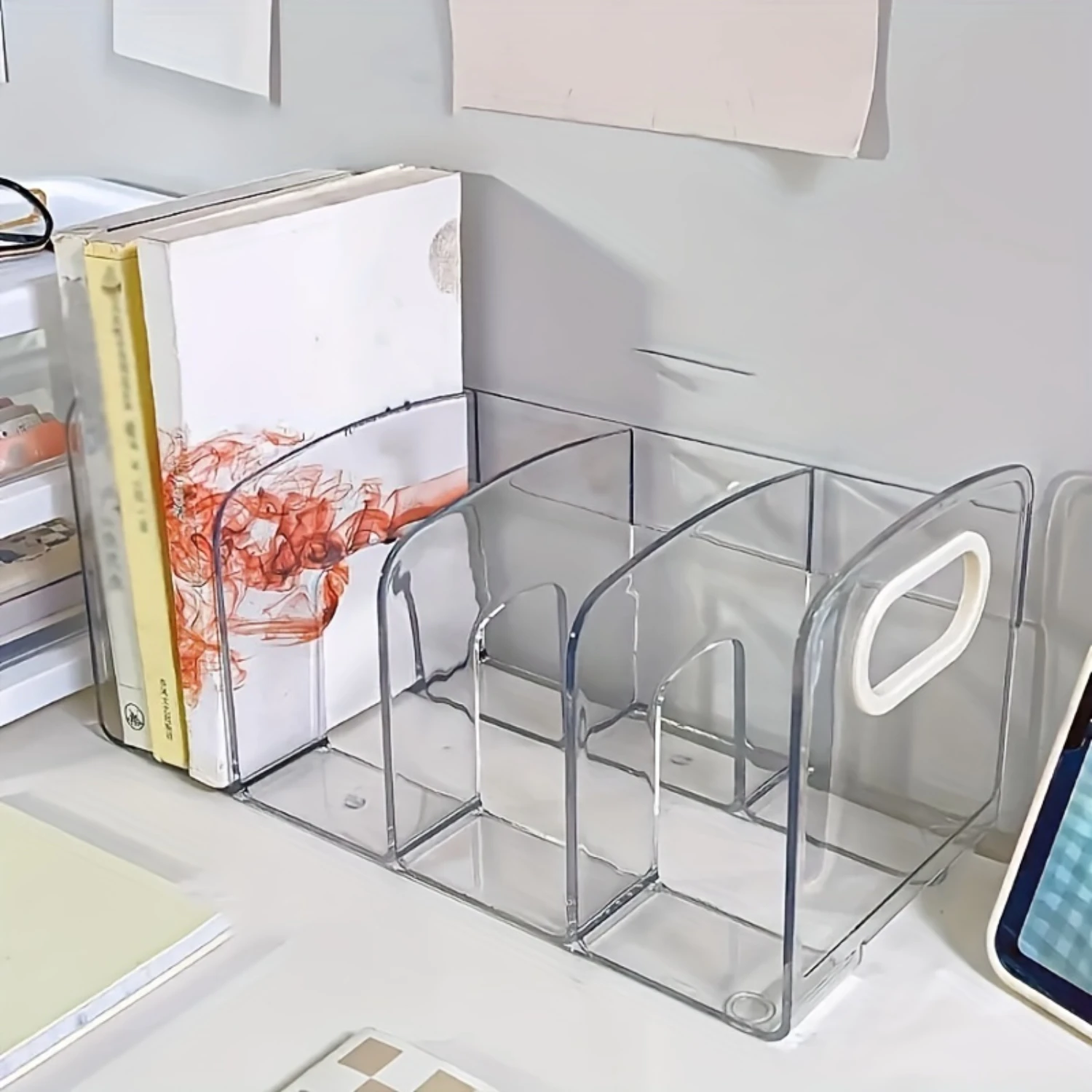 Office Desktop Bookshelf Desk Transparent Box Workstation Finishing Book Document Rack
Office Desktop Bookshelf Desk Transparent Box Workstation Finishing Book Document Rack