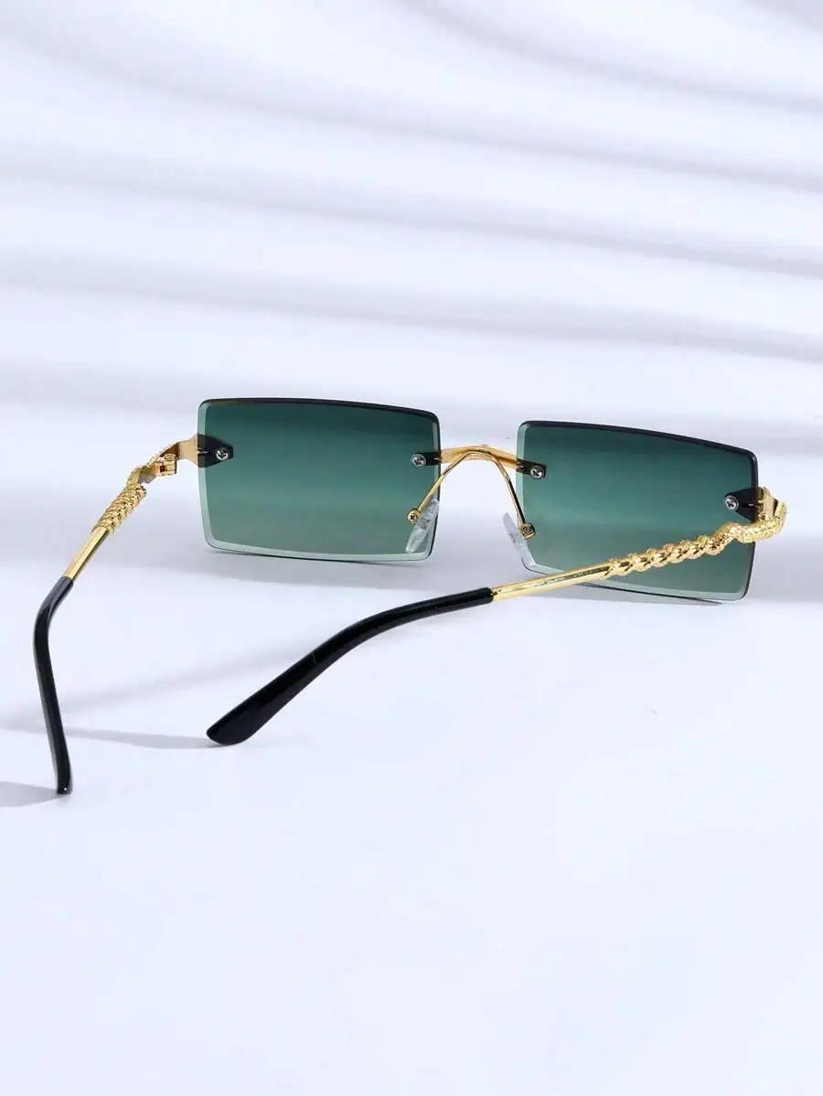 Unisex Frameless Geometric Sunglasses With Serpent-Shaped Temples And Diamond Cut Edges For Outdoor Travel Beach
Unisex Frameless Geometric Sunglasses With Serpent-Shaped Temples And Diamond Cut Edges For Outdoor Travel Beach