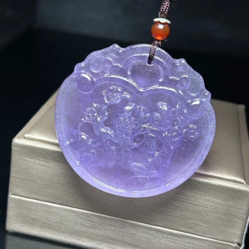 High Ice Purple Pendant, Elegant Temperament Fashionable Daily Jade Pendant
High Ice Purple Pendant, Elegant Temperament Fashionable Daily Jade Pendant