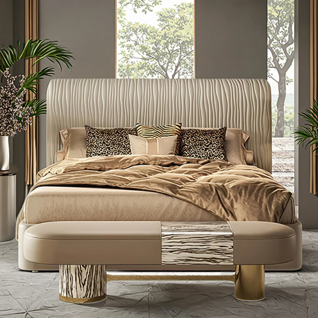 !*Italian Luxury Villa- Inspired Double King Size Soft Upholstered Wide Screen Large Backrest Minimalist Genuine Leather Bed
!*Italian Luxury Villa- Inspired Double King Size Soft Upholstered Wide Screen Large Backrest Minimalist Genuine Leather Bed