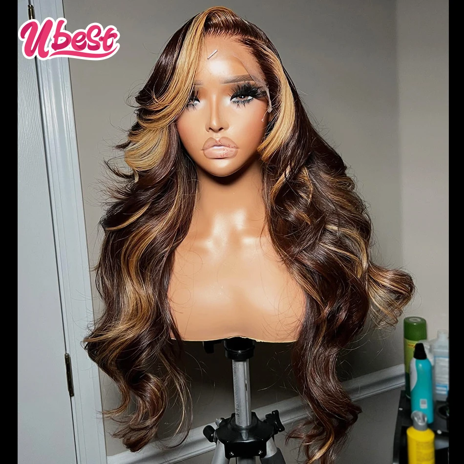 Ubest 13X6 Transparent Lace Front Wigs Body Wave 100% Human Hair Highlight 27 Honey Blonde Colored 5X5 Wig Pre Plucked For Women
Ubest 13X6 Transparent Lace Front Wigs Body Wave 100% Human Hair Highlight 27 Honey Blonde Colored 5X5 Wig Pre Plucked For Women