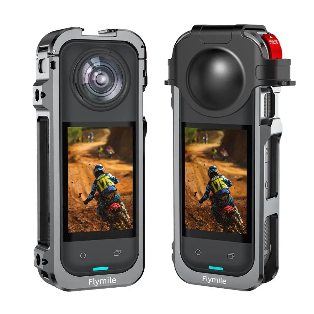 For Insta360X5 Aluminum Alloy Cage Protective Frame Thread Hole Shoe 1/4" With Cold Accessories Release Quick Connector Mag G2V3
For Insta360X5 Aluminum Alloy Cage Protective Frame Thread Hole Shoe 1/4" With Cold Accessories Release Quick Connector Mag G2V3