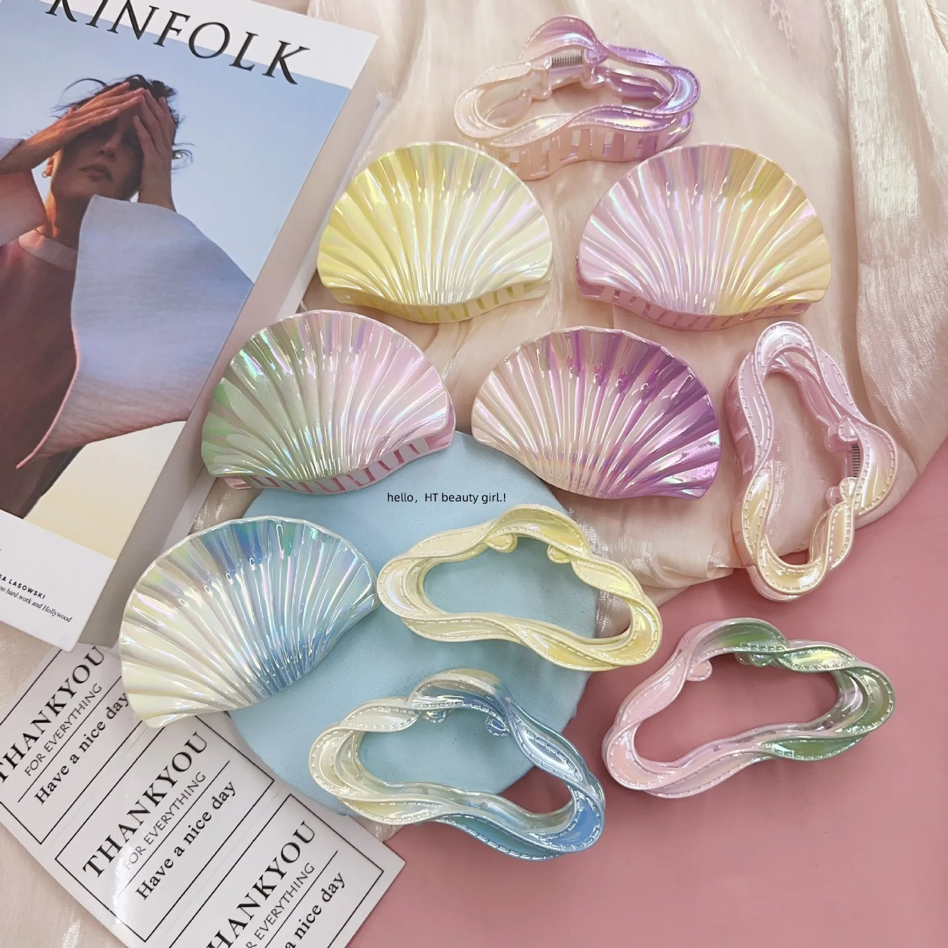 New Colorful Shell Shape Grab Clip HairpinElegant Butterfly Shark Clip Beach Girls Women Headwear Hair Styling Tools Accessories
New Colorful Shell Shape Grab Clip HairpinElegant Butterfly Shark Clip Beach Girls Women Headwear Hair Styling Tools Accessories