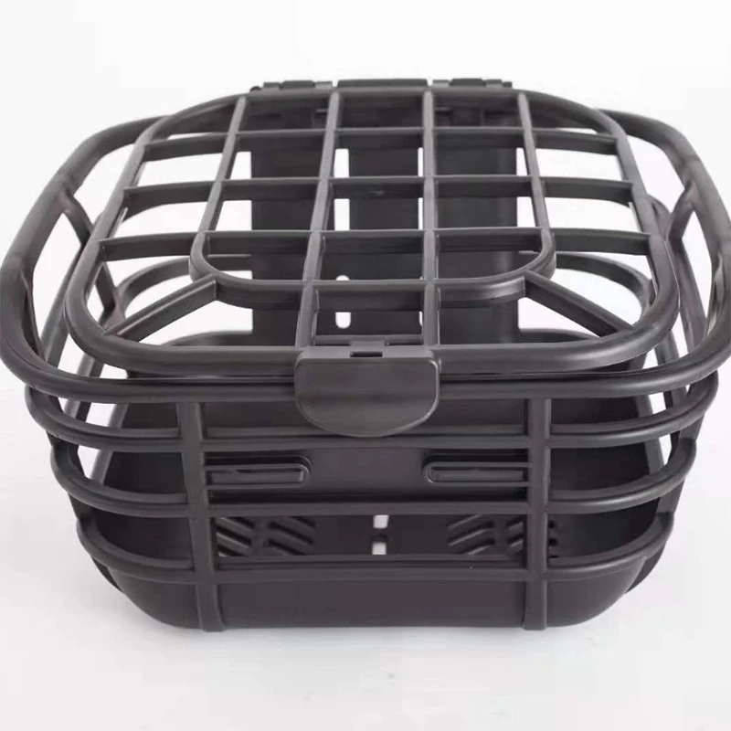 Съемная передняя корзина для велосипеда с большим объемом и антиэкструзией; Изготовлен из черного материала ПК; Идеально подходит для электрических велосипедов
Съемная передняя корзина для велосипеда с большим объемом и антиэкструзией; Изготовлен из черного материала ПК; Идеально подходит для электрических велосипедов