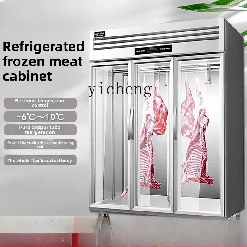 ZC newly upgraded three-door parallel bar hanging meat cabinet for freezing and preservation
ZC newly upgraded three-door parallel bar hanging meat cabinet for freezing and preservation