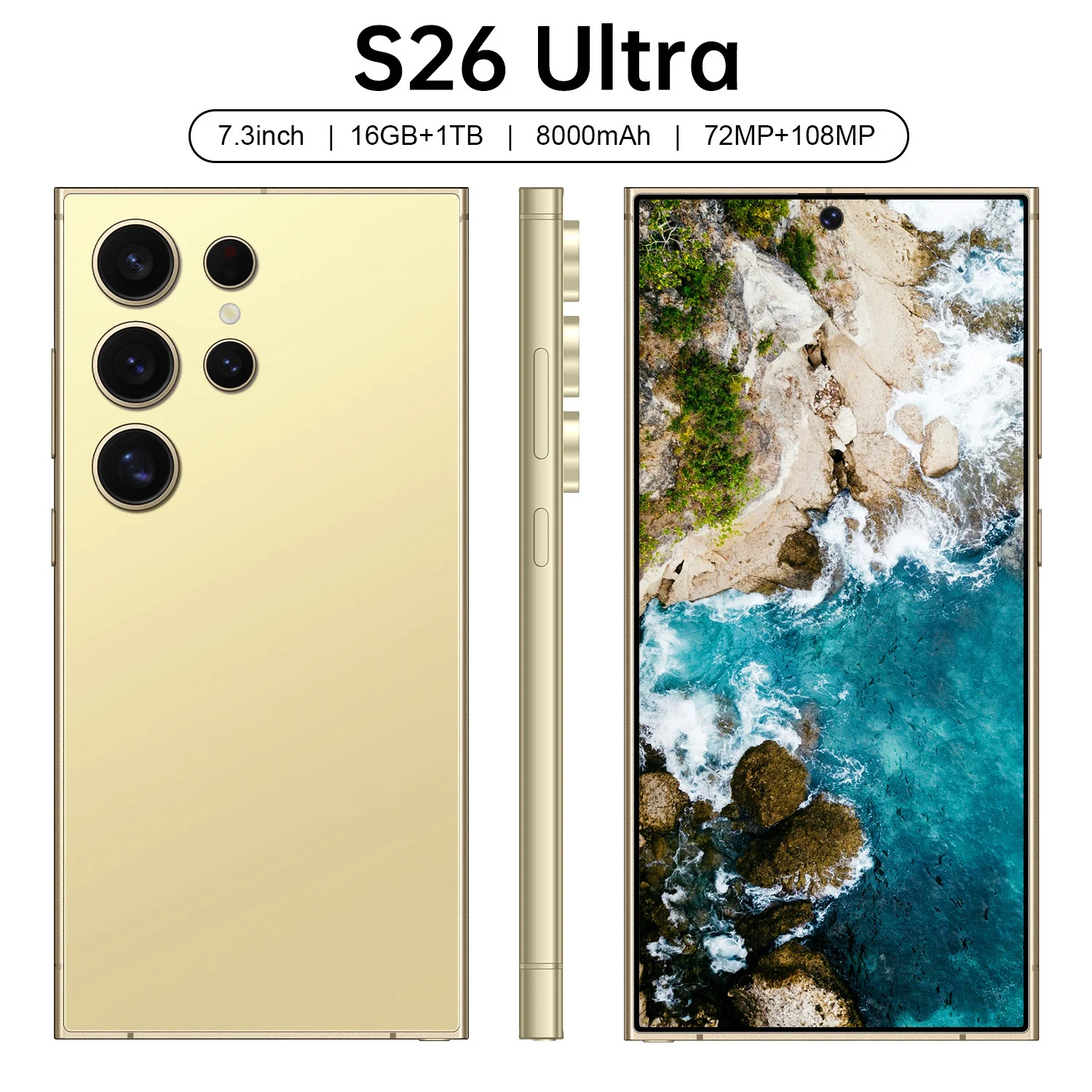 2026 НОВЫЙ ГОРЯЧИЙ S26 Ультра оригинальный интеллектуальный 5G двойной режим ожидания система Android 14 глобальная версия аккумулятор 8000 мАч
2026 НОВЫЙ ГОРЯЧИЙ S26 Ультра оригинальный интеллектуальный 5G двойной режим ожидания система Android 14 глобальная версия аккумулятор 8000 мАч