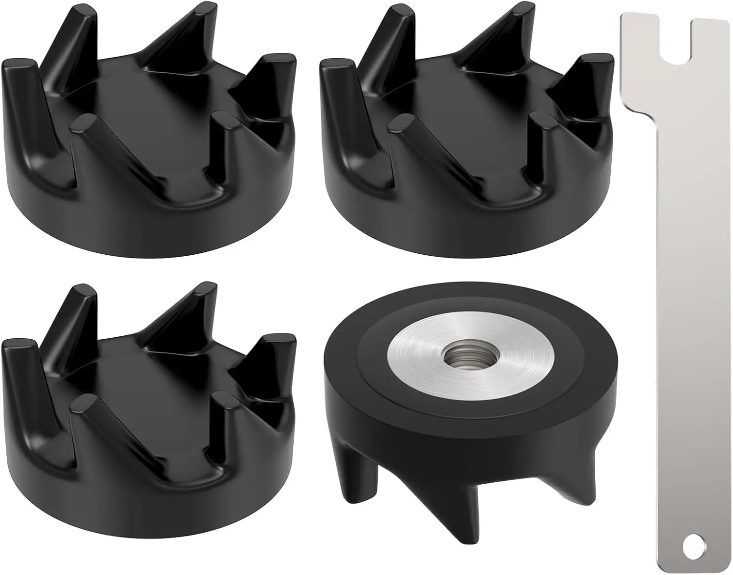 4 Pcs Blender Coupler with Spanner Blender Drive Coupling Kit Replacement Parts Compatible with Kitchen Aid KSB5WH KSB5 KSB3
4 Pcs Blender Coupler with Spanner Blender Drive Coupling Kit Replacement Parts Compatible with Kitchen Aid KSB5WH KSB5 KSB3