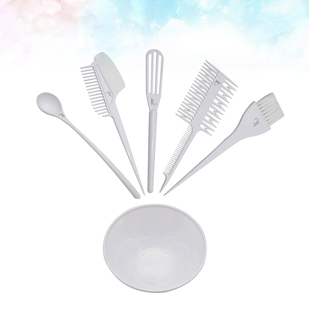 6Pcs Hair Coloring Kit Essential Tools Mixing Bowl Combs Brushes Durable Easy to Carry Home Salon Use Hair Dyeing Kit
6Pcs Hair Coloring Kit Essential Tools Mixing Bowl Combs Brushes Durable Easy to Carry Home Salon Use Hair Dyeing Kit