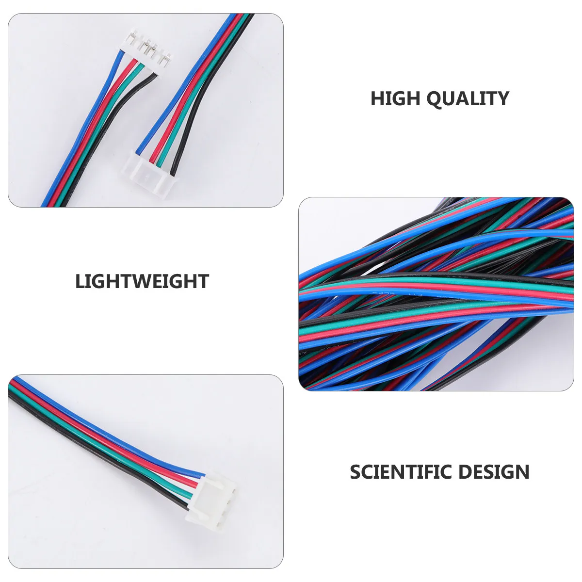 10 шт. 1-метровых кабелей для шаговых двигателей с 6-контактными белыми разъемами, научно разработанные, высокопроизводительные аксессуары для 3D-печати
10 шт. 1-метровых кабелей для шаговых двигателей с 6-контактными белыми разъемами, научно разработанные, высокопроизводительные аксессуары для 3D-печати