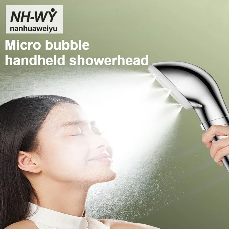 Japanese style Silver Micro Bubble Shower Head Mist Soft Skin Purified Water Handheld Filter Shower
Japanese style Silver Micro Bubble Shower Head Mist Soft Skin Purified Water Handheld Filter Shower