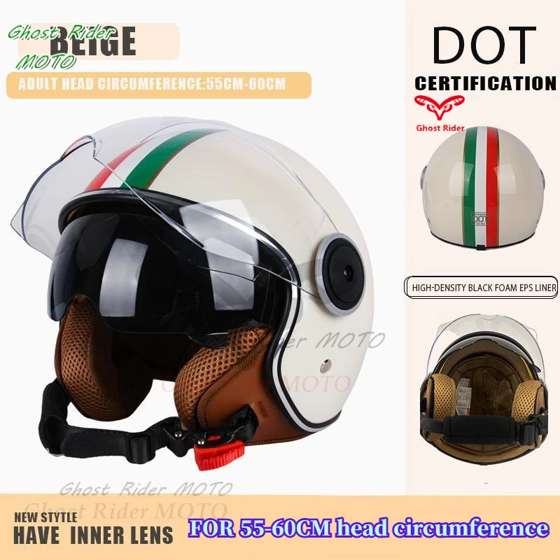 Retro Motorcycle Spring Summer Helmet Personality Cool Men Women Battery Car Half Helmet Light Half Clad helmet motorcycle
Retro Motorcycle Spring Summer Helmet Personality Cool Men Women Battery Car Half Helmet Light Half Clad helmet motorcycle