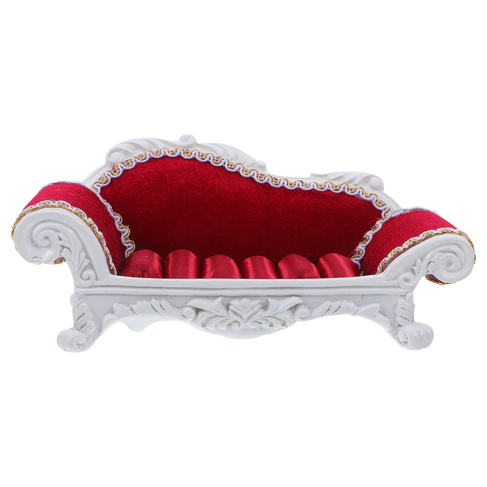 Sofa-shaped Jewelry Display Stand Red Ring Earring Holder Organizer Premium Cloth Resin Material Protect DAMAGE
Sofa-shaped Jewelry Display Stand Red Ring Earring Holder Organizer Premium Cloth Resin Material Protect DAMAGE