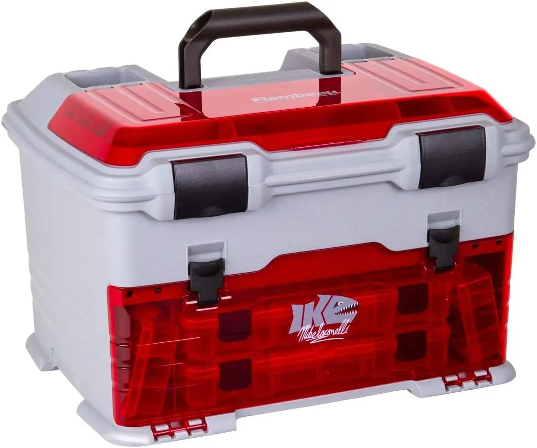 Multiloader Tackle Box with Tuff Tainer Boxes, Anti-Corrosion Technology - Translucent Red/Gray
Multiloader Tackle Box with Tuff Tainer Boxes, Anti-Corrosion Technology - Translucent Red/Gray