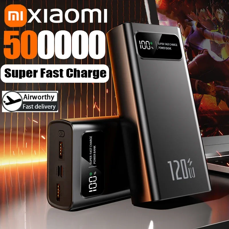 Xiaomi 200000 мАч светодиодный цифровой дисплей Power Bank высокой емкости 120 Вт сверхбыстрая зарядка портативный внешний аккумулятор для IPhone новый
Xiaomi 200000 мАч светодиодный цифровой дисплей Power Bank высокой емкости 120 Вт сверхбыстрая зарядка портативный внешний аккумулятор для IPhone новый