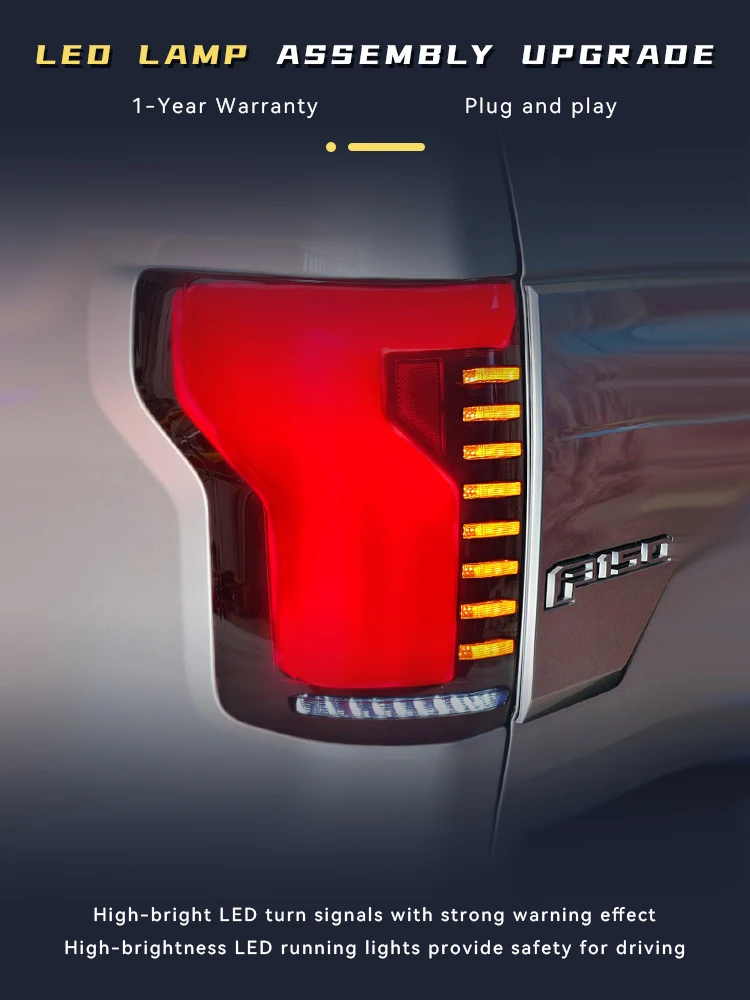 Car Accessories Lamps For Ford Raptor F150 F-150 2015-2021 Tail Lights LED Bulbs DRL Plug And Play Taillight Reverse Auto Tools
Car Accessories Lamps For Ford Raptor F150 F-150 2015-2021 Tail Lights LED Bulbs DRL Plug And Play Taillight Reverse Auto Tools