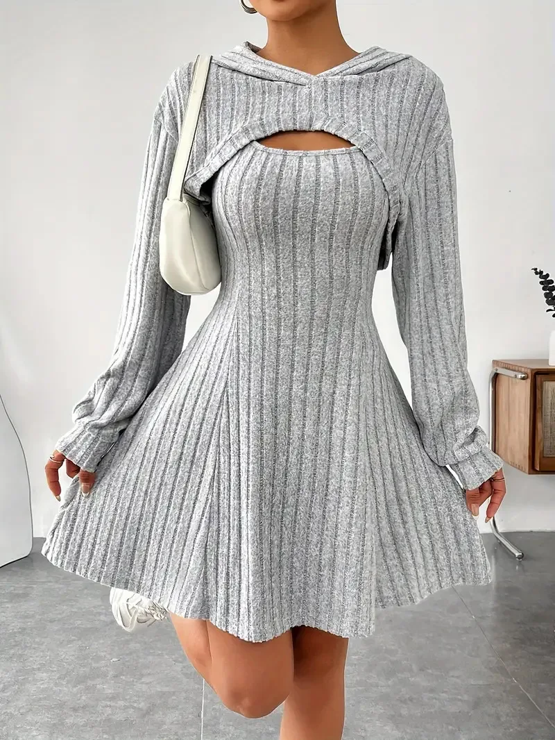 2026 Cross-Border Women's Knitted Fleece Slim Fit Two-Piece Dress Set Ankle-Length Polyester Fiber Long Dress
2026 Cross-Border Women's Knitted Fleece Slim Fit Two-Piece Dress Set Ankle-Length Polyester Fiber Long Dress