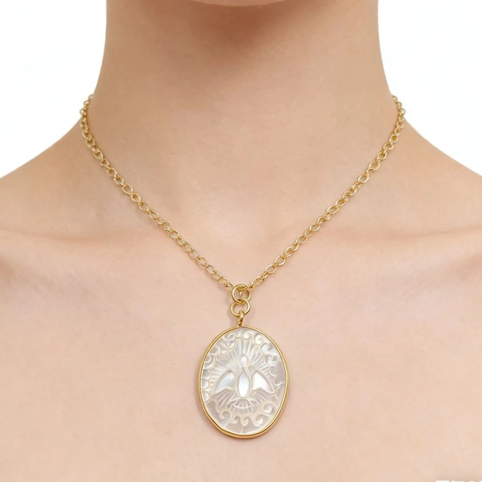 Новый изящный кулон WT-JN247 из натурального перламутра с резным изображением ангела и голубя, религиозное украшение, элегантный подарок для девочек, декоративный.
Новый изящный кулон WT-JN247 из натурального перламутра с резным изображением ангела и голубя, религиозное украшение, элегантный подарок для девочек, декоративный.