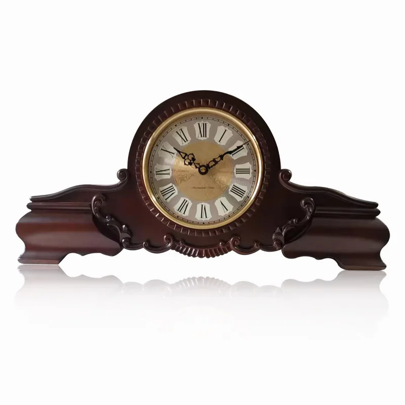 European style desk clock, Westminster sound, ancient wooden desk clock
European style desk clock, Westminster sound, ancient wooden desk clock