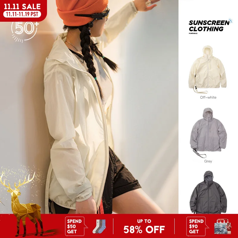 Легкая дышащая Солнцезащитная куртка Maden UPF50 + для женщин, уличная портативная куртка с капюшоном и защитой от УФ-лучей, однотонная, для хранения
Легкая дышащая Солнцезащитная куртка Maden UPF50 + для женщин, уличная портативная куртка с капюшоном и защитой от УФ-лучей, однотонная, для хранения