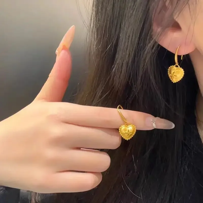 Real 18 K Gold Color Hollow Heart-shaped Clover Earrings for Women Girlfriend Wedding Birthday Drop Earrings Fine Jewelry Gifts
Real 18 K Gold Color Hollow Heart-shaped Clover Earrings for Women Girlfriend Wedding Birthday Drop Earrings Fine Jewelry Gifts