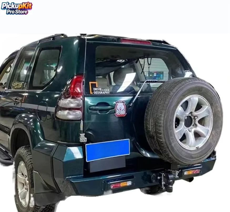 Heavy-Duty Towing Rescue Steel Rear Bumper for Prado LC120 FJ120 GX470
Heavy-Duty Towing Rescue Steel Rear Bumper for Prado LC120 FJ120 GX470