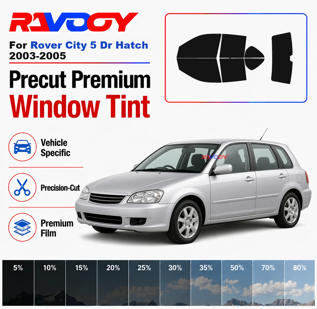 Premium Precut Window Tint Kit Front Rear Windows Rear Windshield For Rover City 5Dr Hatch 2003-2005 Car Solar Nano Ceramic Film
Premium Precut Window Tint Kit Front Rear Windows Rear Windshield For Rover City 5Dr Hatch 2003-2005 Car Solar Nano Ceramic Film