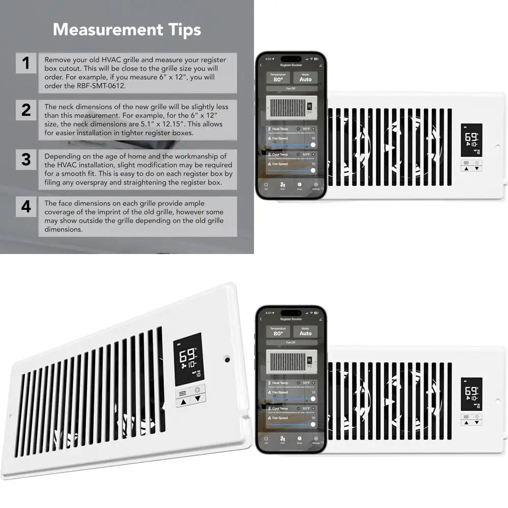 Smart App-Controlled 4x10 Quiet Ventilation Fan with Auto-Adjust and 10 Speed Options
Smart App-Controlled 4x10 Quiet Ventilation Fan with Auto-Adjust and 10 Speed Options