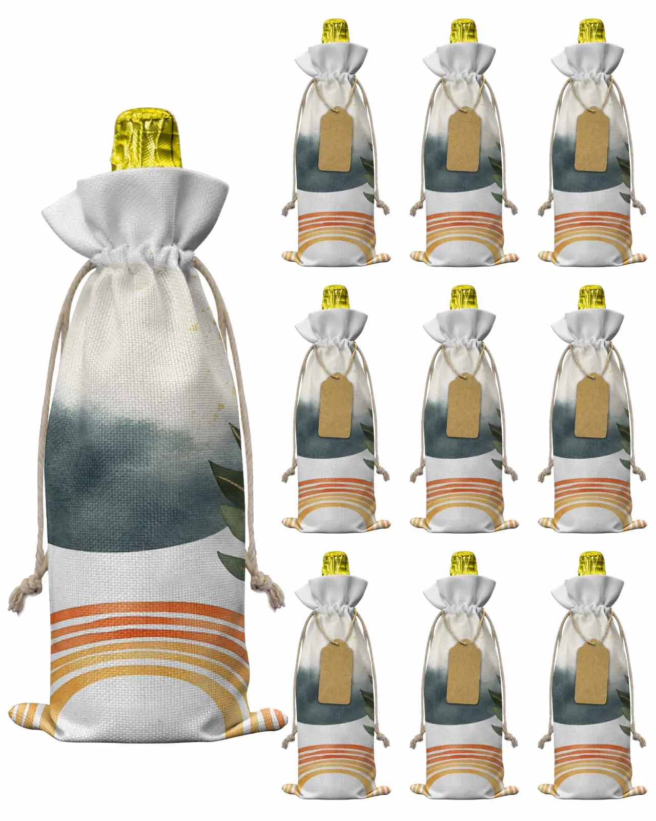 10pcs Wine Bottle Covers Retro Simple Lines Leaves Wine Holder Carrier Packaging Bag Wedding Party Decor Gift
10pcs Wine Bottle Covers Retro Simple Lines Leaves Wine Holder Carrier Packaging Bag Wedding Party Decor Gift