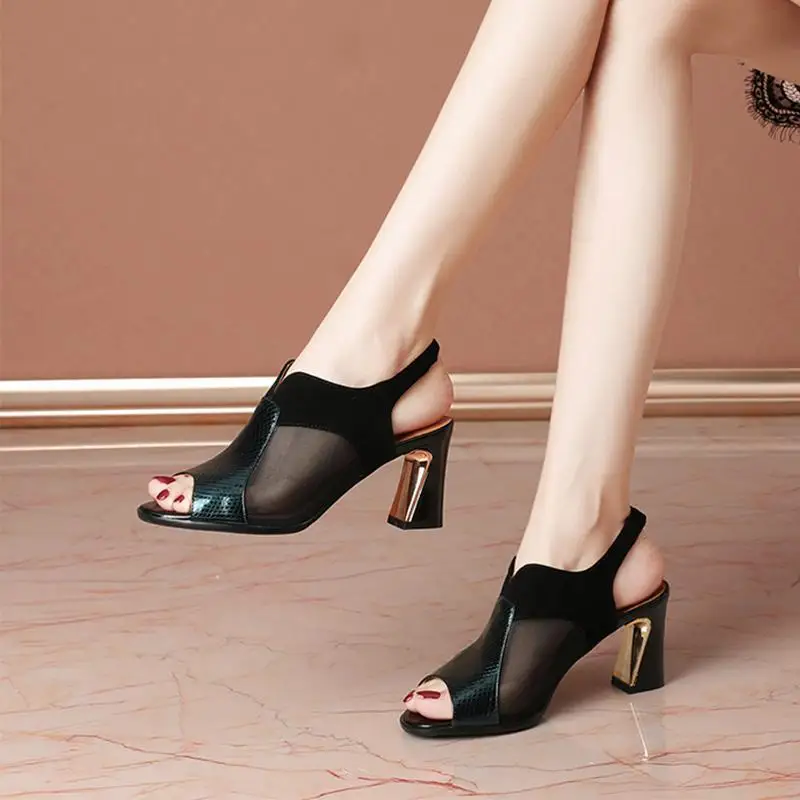 Sandals for Women - 2026 Summer New Style Fashion Breathable Thick-Topped Hollow Mesh Scarf High Heel Women's Sandals,35-40
Sandals for Women - 2026 Summer New Style Fashion Breathable Thick-Topped Hollow Mesh Scarf High Heel Women's Sandals,35-40