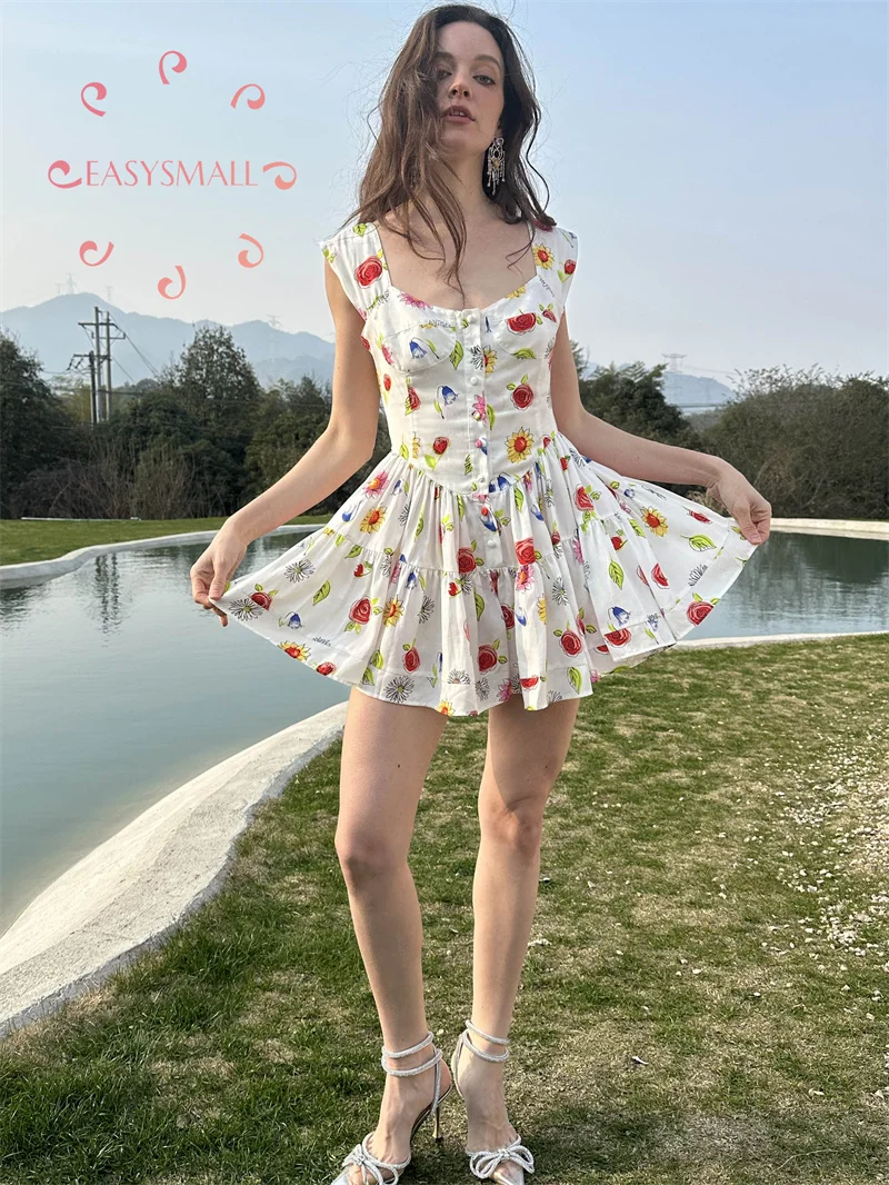 Easysmall French Vintage Print Sweet Holiday Style Short Skirt Sexy Spicy Girl Pure Desire Temperament Fairy Strap Jumpsuit
Easysmall French Vintage Print Sweet Holiday Style Short Skirt Sexy Spicy Girl Pure Desire Temperament Fairy Strap Jumpsuit
