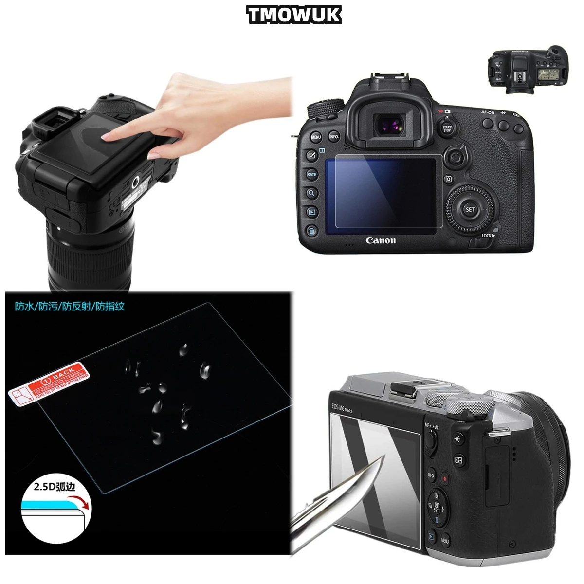 For Canon 5D3 5D4 5DR 5DS 1DX 9H Hardness HD Clear Tempered Glass LCD Screen Protector Anti-Scratch Guard Film
For Canon 5D3 5D4 5DR 5DS 1DX 9H Hardness HD Clear Tempered Glass LCD Screen Protector Anti-Scratch Guard Film