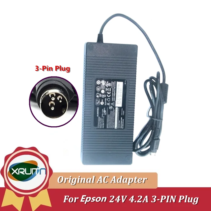Original M284A 24V 4.22A 100W 3-Pin AC Adapter Charger for Epson Scanner Printer Power Supply
Original M284A 24V 4.22A 100W 3-Pin AC Adapter Charger for Epson Scanner Printer Power Supply