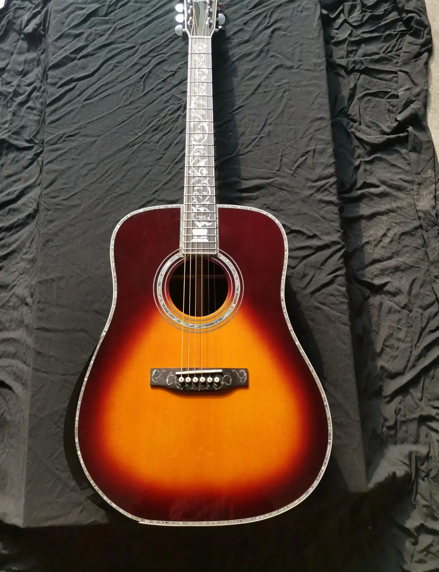Dreadnought Style Solid Electric Acoustic Guitar, Professional Custom armrest, 41 Inches, Free Shipping
Dreadnought Style Solid Electric Acoustic Guitar, Professional Custom armrest, 41 Inches, Free Shipping
